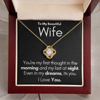 Load image into Gallery viewer, To My Beautiful Wife-In My Dreams-Necklace (Black)
