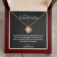 Load image into Gallery viewer, To My Soulmate- Eternal Love- Love Knot Necklace
