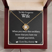 Load image into Gallery viewer, To My Gorgeous Wife- Love You Forever- Necklace 2nd edition
