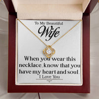 Load image into Gallery viewer, To My Beautiful Wife-Heart and Soul- Necklace

