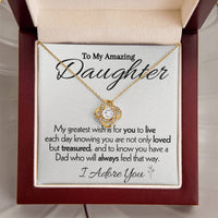 Load image into Gallery viewer, To My Amazing Daughter- I Adore You- Necklace
