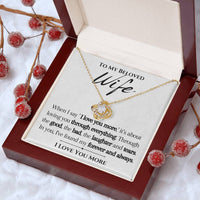 Load image into Gallery viewer, To my Beloved Wife- I Love You More- Necklace
