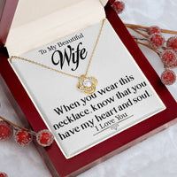 Load image into Gallery viewer, To My Beautiful Wife-Heart and Soul- Necklace
