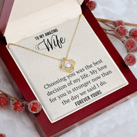 Load image into Gallery viewer, To My Amazing Wife- Forever Yours- Love knot Necklace
