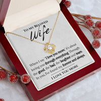 Load image into Gallery viewer, To my Beloved Wife- I Love You More- Necklace
