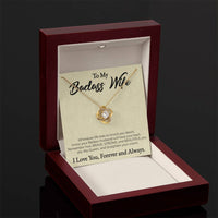 Load image into Gallery viewer, To My Badass Wife - Love You Forever and Always - Love Knot Pendant
