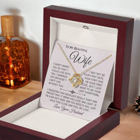 Load image into Gallery viewer, To My Beautiful Wife- I Can&#39;t Live Without You- Love Necklace
