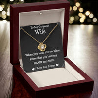 Load image into Gallery viewer, To My Gorgeous Wife- Love You Forever- Necklace 2nd edition
