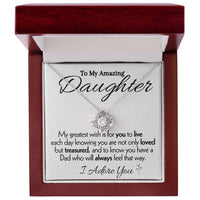 Load image into Gallery viewer, To My Amazing Daughter- I Adore You- Necklace
