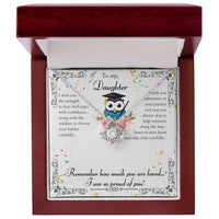 Load image into Gallery viewer, Love Knot Necklace For Daughter (Yellow &amp; White Gold Variants)
