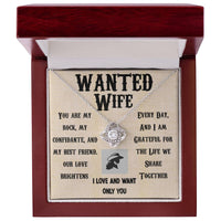 Load image into Gallery viewer, Wanted Wife- Only You- Love Knot Necklace
