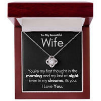 Load image into Gallery viewer, To My Beautiful Wife-In My Dreams-Necklace (Black)
