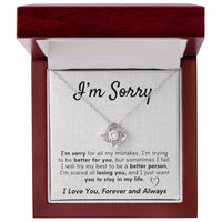 Load image into Gallery viewer, I&#39;m Sorry- I Love You, Forever and Always- Necklace
