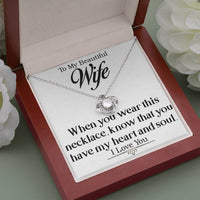 Load image into Gallery viewer, To My Beautiful Wife-Heart and Soul- Necklace
