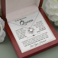 Load image into Gallery viewer, To My Queen- I Can&#39;t Live Without You- Love Necklace
