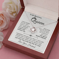 Load image into Gallery viewer, To My Queen- I Can&#39;t Live Without You- Love Necklace
