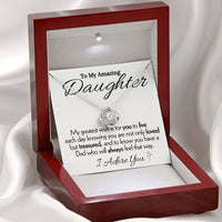 Load image into Gallery viewer, To My Amazing Daughter- I Adore You- Necklace
