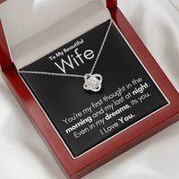 Load image into Gallery viewer, To My Beautiful Wife-In My Dreams-Necklace (Black)
