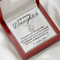 Load image into Gallery viewer, To My Amazing Daughter- I Adore You- Necklace
