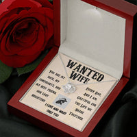 Load image into Gallery viewer, Wanted Wife- Only You- Love Knot Necklace
