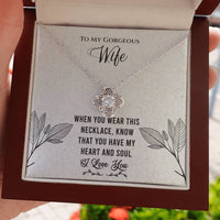 Load image into Gallery viewer, To My Gorgeous Wife- Heart and Soul- Necklace
