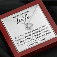 Load image into Gallery viewer, To my Beloved Wife- I Love You More- Necklace
