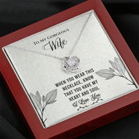 Load image into Gallery viewer, To My Gorgeous Wife- Heart and Soul- Necklace
