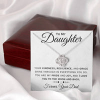 Load image into Gallery viewer, To My Daughter- Love You To The Moon And Back-  Necklace
