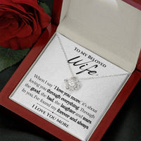 Load image into Gallery viewer, To my Beloved Wife- I Love You More- Necklace
