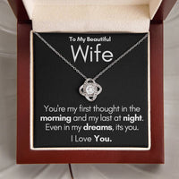 Load image into Gallery viewer, To My Beautiful Wife-In My Dreams-Necklace (Black)
