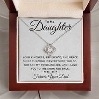 Load image into Gallery viewer, To My Daughter- Love You To The Moon And Back-  Necklace
