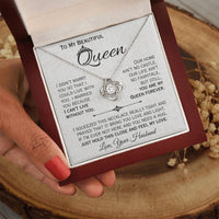 Load image into Gallery viewer, To My Queen- I Can&#39;t Live Without You- Love Necklace

