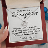 Load image into Gallery viewer, To My Amazing Daughter- I Adore You- Necklace
