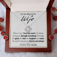 Load image into Gallery viewer, To my Beloved Wife- I Love You More- Necklace
