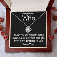 Load image into Gallery viewer, To My Beautiful Wife-In My Dreams-Necklace (Black)
