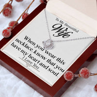Load image into Gallery viewer, To My Beautiful Wife-Heart and Soul- Necklace
