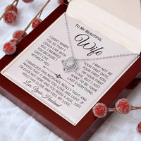 Load image into Gallery viewer, To My Beautiful Wife- I Can&#39;t Live Without You- Love Necklace

