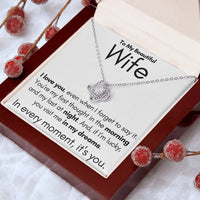 Load image into Gallery viewer, To My Beautiful Wife- In My Dreams- Necklace (White background)

