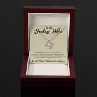 Load image into Gallery viewer, To My Badass Wife - Love You Forever and Always - Love Knot Pendant

