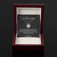 Load image into Gallery viewer, To My Soulmate- Eternal Love- Love Knot Necklace
