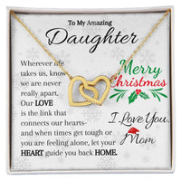 Load image into Gallery viewer, To My Amazing Daughter- Love, Hearts, Home- Necklace

