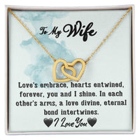 Load image into Gallery viewer, To My Wife- Hearts Entwined- Love Necklace
