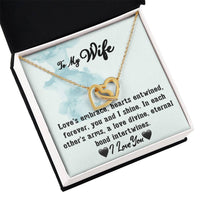 Load image into Gallery viewer, To My Wife- Hearts Entwined- Love Necklace
