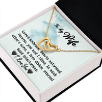 Load image into Gallery viewer, To My Wife- Hearts Entwined- Love Necklace
