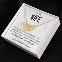Load image into Gallery viewer, To My Wife- Loving and being Loved by- Heart Necklace

