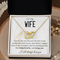Load image into Gallery viewer, To My Wife- Loving and being Loved by- Heart Necklace
