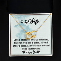 Load image into Gallery viewer, To My Wife- Hearts Entwined- Love Necklace
