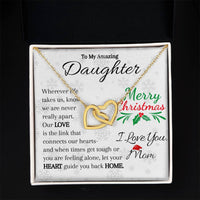 Load image into Gallery viewer, To My Amazing Daughter- Love, Hearts, Home- Necklace

