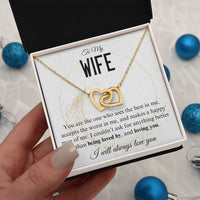 Load image into Gallery viewer, To My Wife- Loving and being Loved by- Heart Necklace

