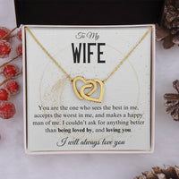 Load image into Gallery viewer, To My Wife- Loving and being Loved by- Heart Necklace
